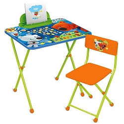 Набор детской мебели - Ми-ми-мишки с азбукой, стол, стул, пенал (Ника, ММ1 1) - миниатюра